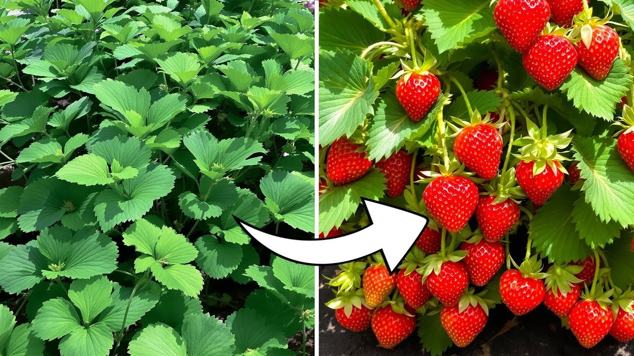 Colha TONELADAS de Morangos, Não Folhas | Faça Isso para MORANGOS Suculentos!