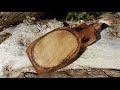 Hand carving an apple wood water bottle or travelling flask  part ii  anglosaxon green woodwork