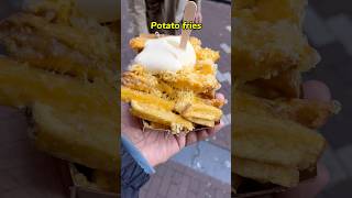 Delicious ஆன Amsterdam street food- Potato fries #srilankantamilvlog #amsterdam #tamilvlog #foodies