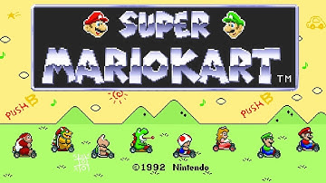 Title Screen (Early Prototype) - Super Mario Kart