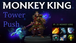 Dota 2. Monkey king + Meteor Hammer. Tower push