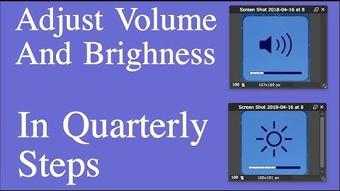 Adjust Volume And Brightness In Small Steps On Mac