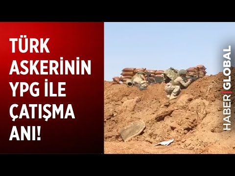 Türk Askerinin YPG'li Teröristlerle Çatışma Anı!