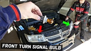 DODGE JOURNEY FRONT TURN SIGNAL LIGHT BULB REPLACEMENT. FIAT FREEMONT 2015 Dodge Journey 2 4 Turn Signal Lamp Light Replacement