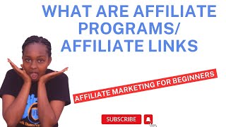 WHAT IS AFFILIATE PROGRAMS//AFFILIATE LUNKS/ | Finstock BizTalk