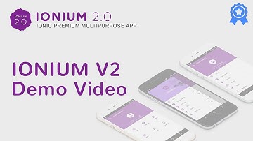 Ionium 2 v1.1 - Android Preview - Ionic Multipurpose App using Ionic 3