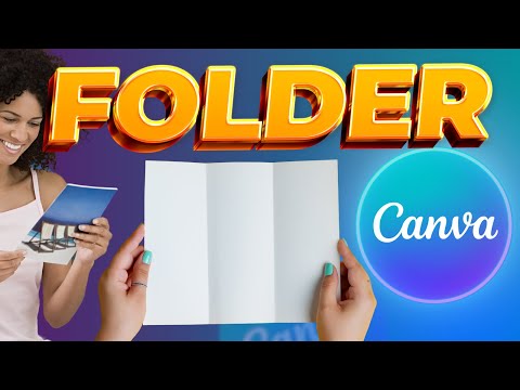 FOLDER NO CANVA | Como montar | Dobra e impressão