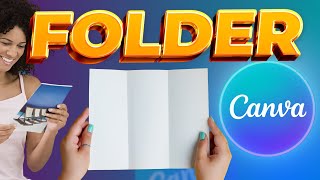FOLDER NO CANVA | Como montar | Dobra e impressão screenshot 5