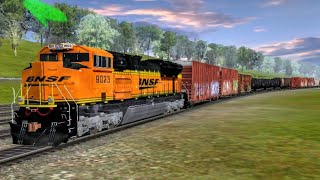 BNSF SD70ACe With Loud K5LLA Leads Manifest - Trainz Simulator Android