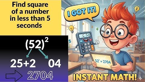Squaring Numbers 51-59 - Fast Math Tricks