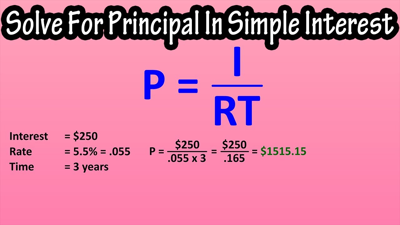 how to do simple interest math problems