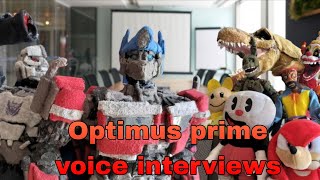 Optimus Prime voice interviews