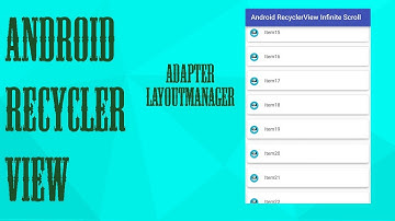 Android  - Recycler View in Android Studio