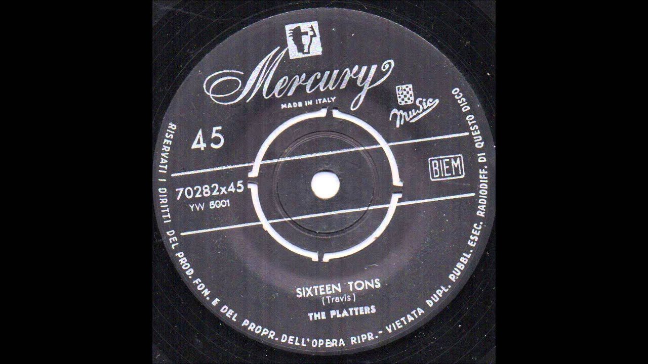 Sixteen Tons The Platters YouTube