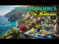 🎶 Italian Vibes & Mediterranean Music 🎶 2+ Hours Scenic Amalfi Coast & Lake Como Relaxation 4K