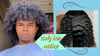 Curly Hair Routine For Bangs *immaculate*