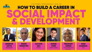 How to build a career in social impact and development (list of organizations in video description)