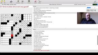 Famous Dan Feyer Speed-Solves A Week of NYT Crosswords (6/22-6/28) Wealth