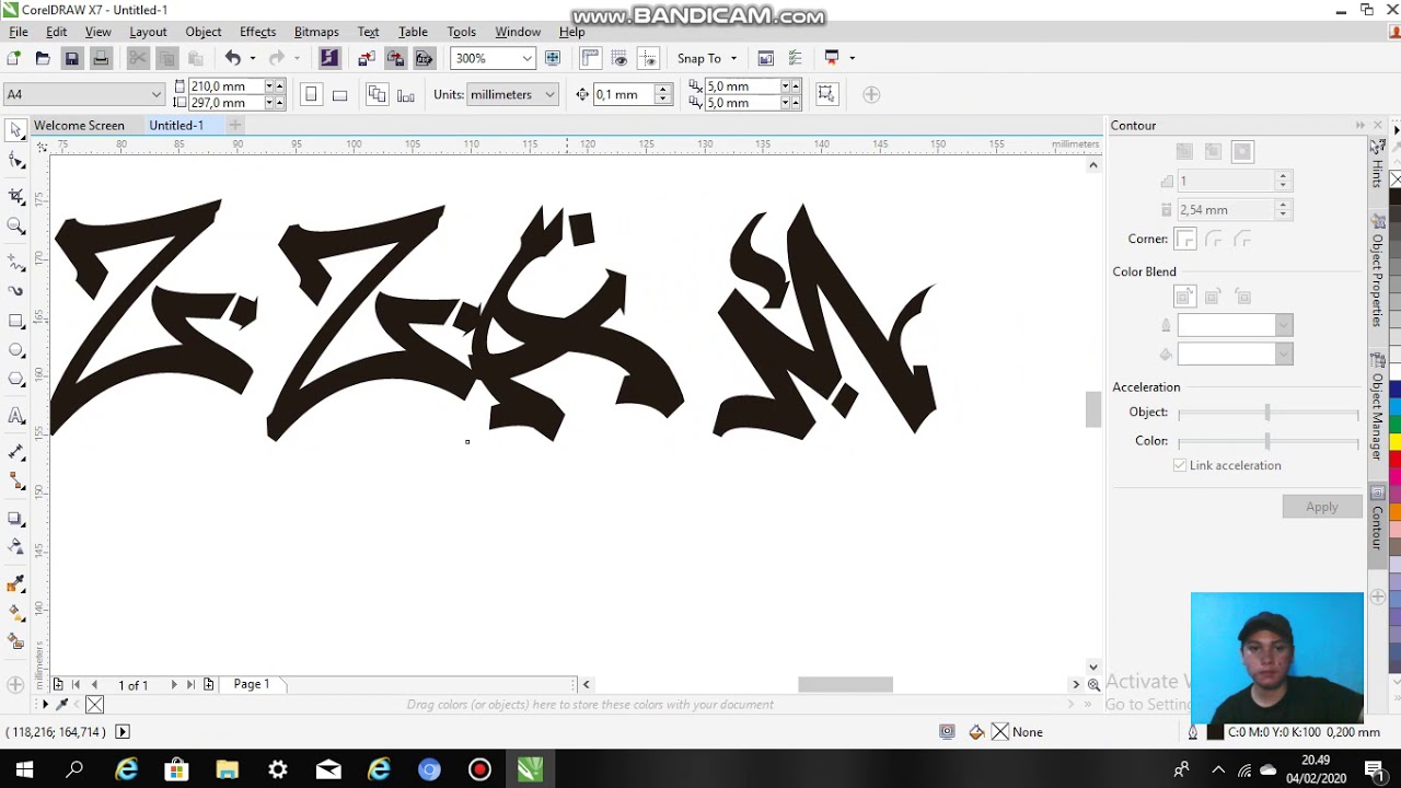 Tutorial Cara Membuat GRAFITI di CorelDraw 