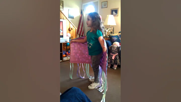 Addy sue practicing her fancy shawl dance