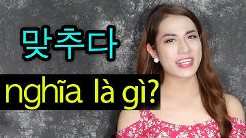 Học tiếng Hàn: 맞추다 nghĩa là gì???? Cực nhiều luôn - Mẹ Hú | WONDER HU