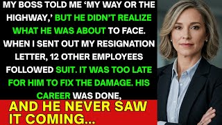 My boss said 'my way or highway'- 12 resignations destroyed his career. #AITA