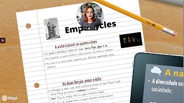 Quais eram os pensamentos de Empédocles?