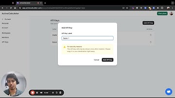 Generating API keys - ActiveCalculator tutorial