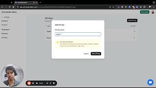 Celebrity Generating API keys - ActiveCalculator tutorial Profile