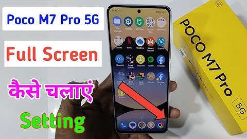 How to set full display in poco m7 pro 5g me / poco m7 pro 5g me full screen kaise chalaye