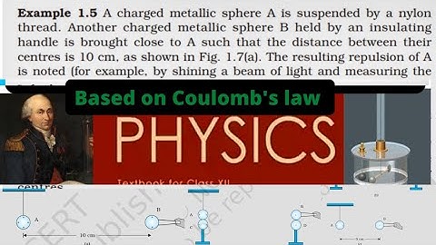 Example 1.5 NCERT solutions class 12 physics | Electric charges and Fields Class 12