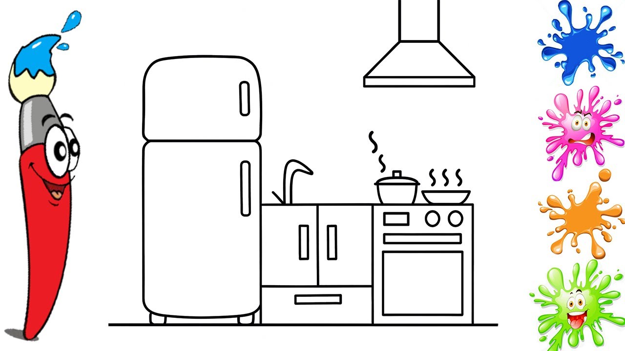 Кухня 🎨 Волшебный рисунок и раскраска ✨ #15