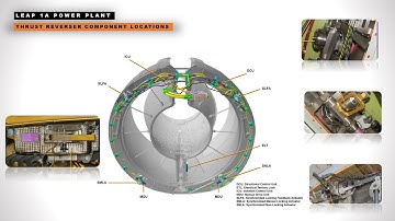 A320 Neo CFM LEAP 1A Engine Thrust Reverser Component Locations | A320 Neo Reverse Thrust  Lesson 02