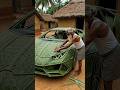 Amazing Coconut leaf Lamborghini Huracán EVO Craft 🌿 #handcrafted #leafart #shorts #coconutleaf