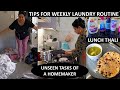 New laundry routine  strategies for efficient laundry management  special palak paneer thali