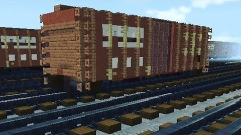 Minecraft Southern Pacific Boxcar Freight Train Tutorial