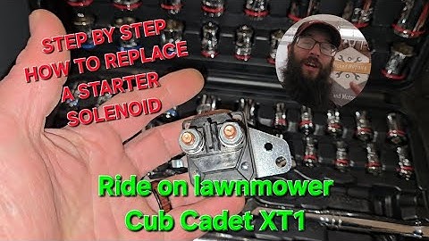 Starter solenoid replacement #diy On a cub Cadet XT1 Enduro series mower