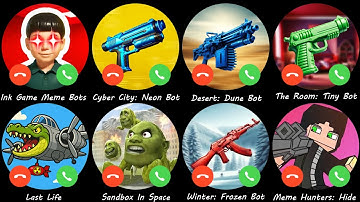 Ink Game Meme Bots,Cyber City: Neon Bot,Desert: Dune Bot,The Room: Tiny Bot,Last Life,Sandbox In Spa