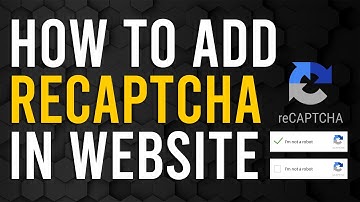 Add reCaptcha in your own WEBSITE