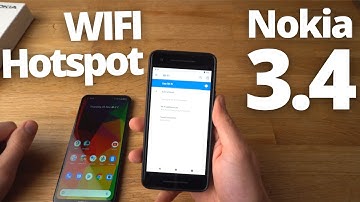 Nokia 3.4 - How to Set up Wifi Portable Hotspot to Share Internet Connection with Someone- Tethering