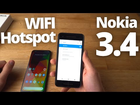 Nokia 3.4 - How to Set up Wifi Portable Hotspot to Share Internet Connection with Someone- Tethering