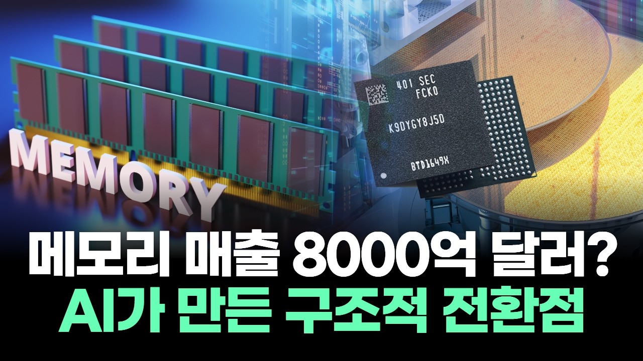 메모리 매출 8000억 달러? AI가 만든 구조적 전환점