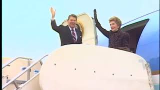 President Reagan and Nancy Reagan Depart Palm Springs on January 3, 1988