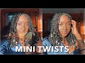 How I Did My Mini Twists | Best Low Manipulation Hairstyle | From Washing To Install
