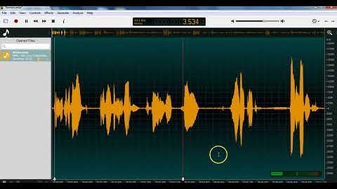 Ocenaudio Tutorial 1: Introduction to Basic Features