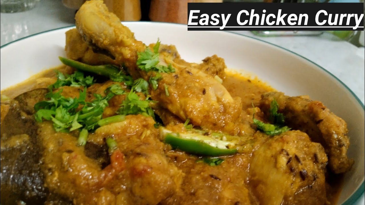 Chicken Curry by Srfoodstyler ️Simple Chicken🍗Curry with less