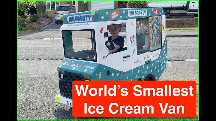 DIY Mini Ice Cream Van Adventure! World's Smallest Ice Cream Truck in Action!