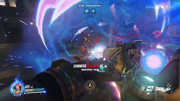 Defending Kings Row With Zarya - Overwatch Highlight