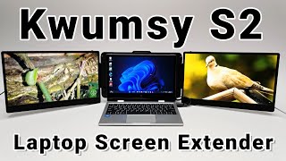 Kwumsy S2 14" Laptop Triple Screen - Turn Your Laptop Into A Workstation