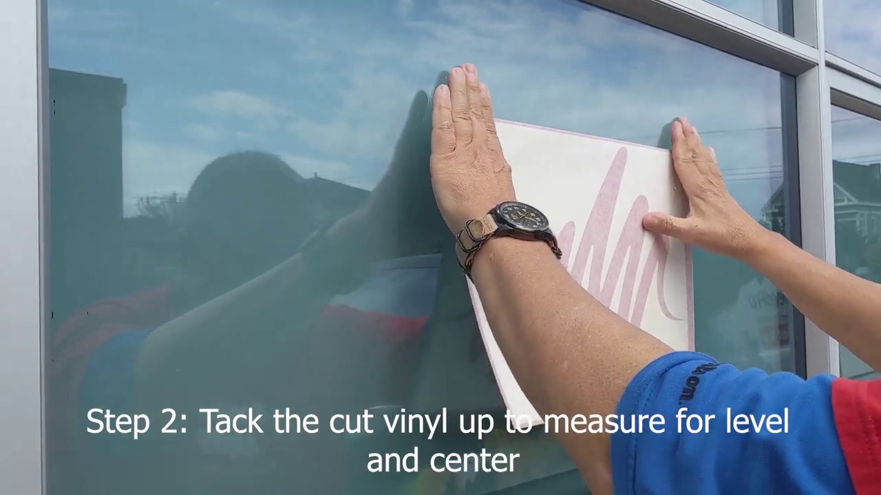 How To Install Cut Vinyl Lettering to Glass YouTube